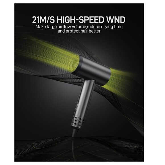 LILIDURO || Mini Hair Dryer- Negative Ionic Blow Dryer - Picture 2 of 5